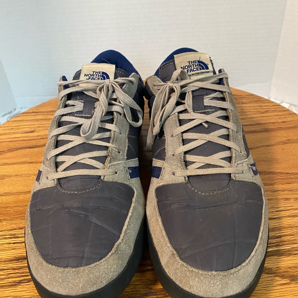 The North Face Gray and Blue Athletic Shoes